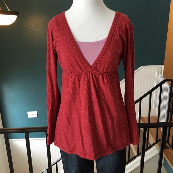 Puella red polka dot top