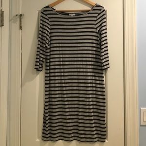 Striped maternity dress