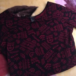 Long sleeve crop top