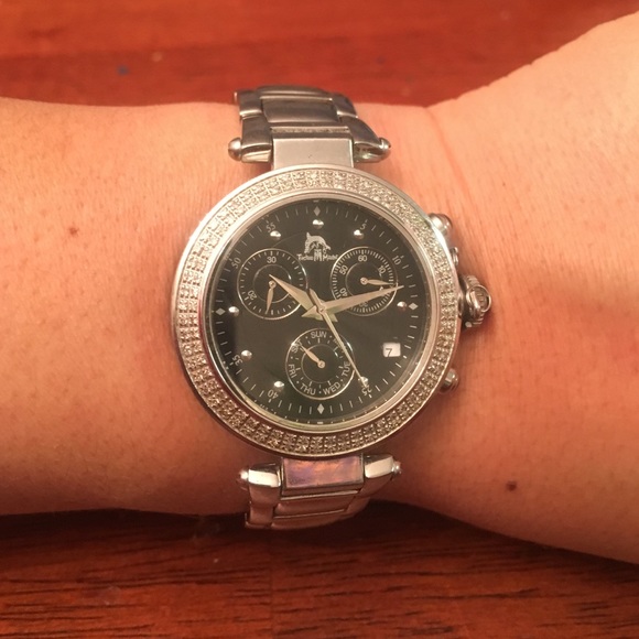 Techno Master Watch (TM2105) Sterling/Diamonds