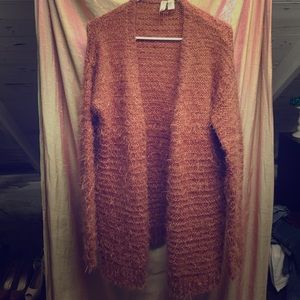 Forever 21 Pink Fuzzy Cardigan