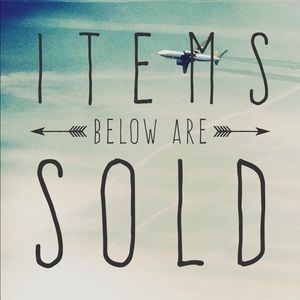 Items below are sold!