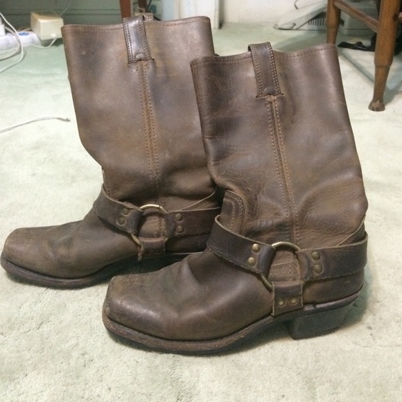 Leather Frye boots-harness