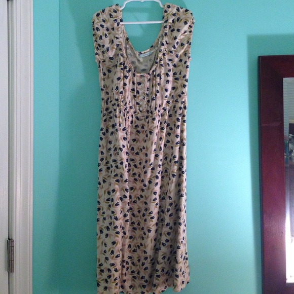 Tulip print casual dress