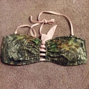 Pink and Camo bikini top