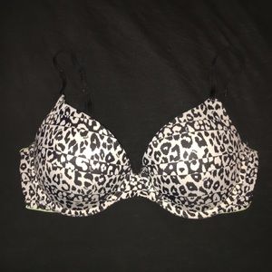 Victoria's Secret "PINK" B&W Cheetah Print Bra