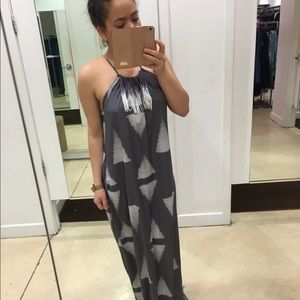 BCBG maxi dress with fringe