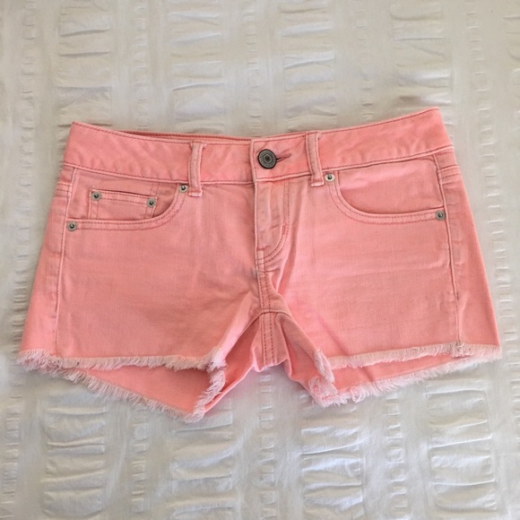 American Eagle Coral Midi Short