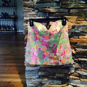 Lilly Pulitzer strapless top