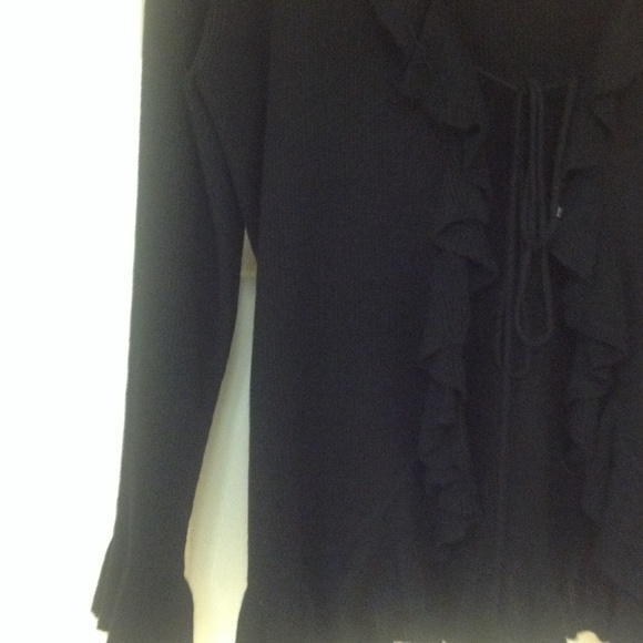 Open Ruffle Cardigan - Picture 2 of 2