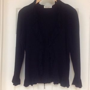 Open Ruffle Cardigan