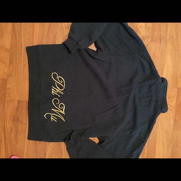 Phi Mu quarter zip sweatshirt with crest size S - Picture 2 of 2