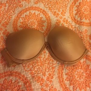 Strapless beige Victorias Secret Bra 34DD