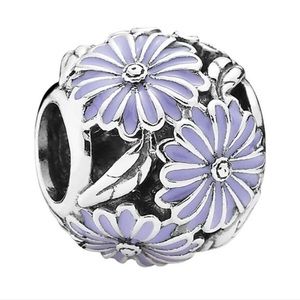 Authentic Purple Flowers Charm