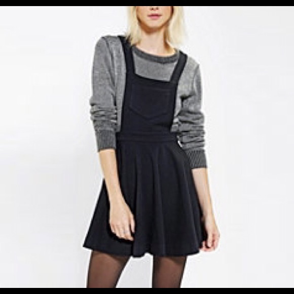 Black Bib Skirt NWOT