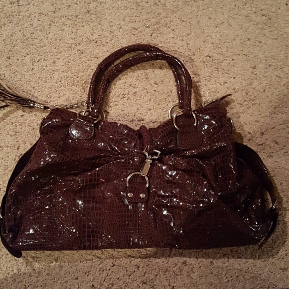 Brown Purse -Faux animal print design