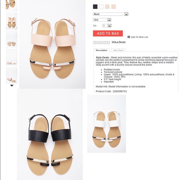 Faux Leather Toe Sandal