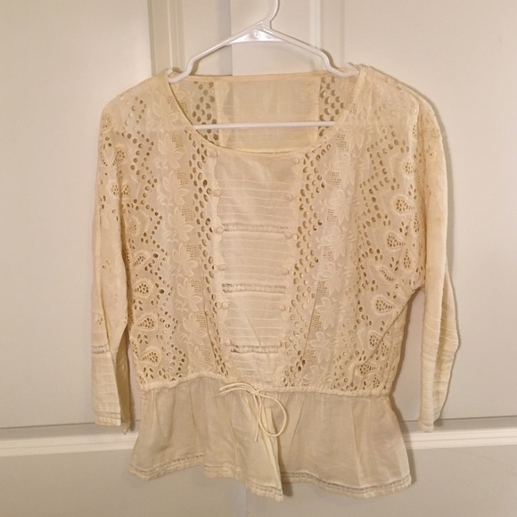 Anthropologie 3/4 Sleeve Top