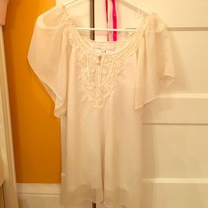 White oversized shirt / dress