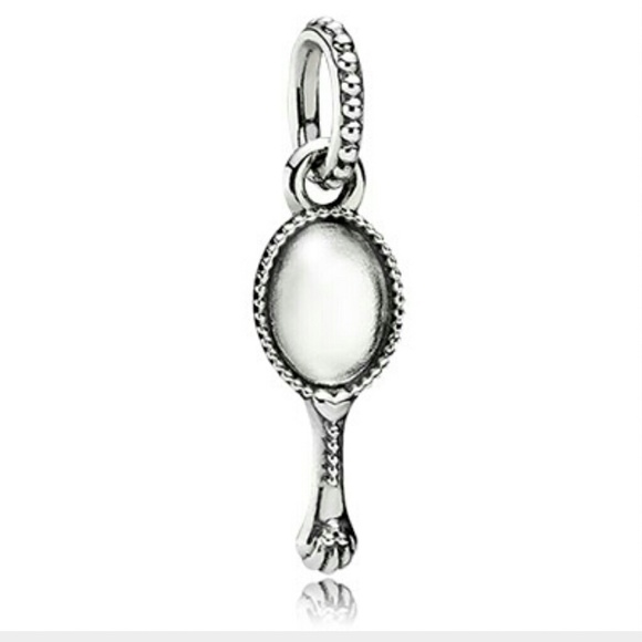 vintage mirror pandora charm