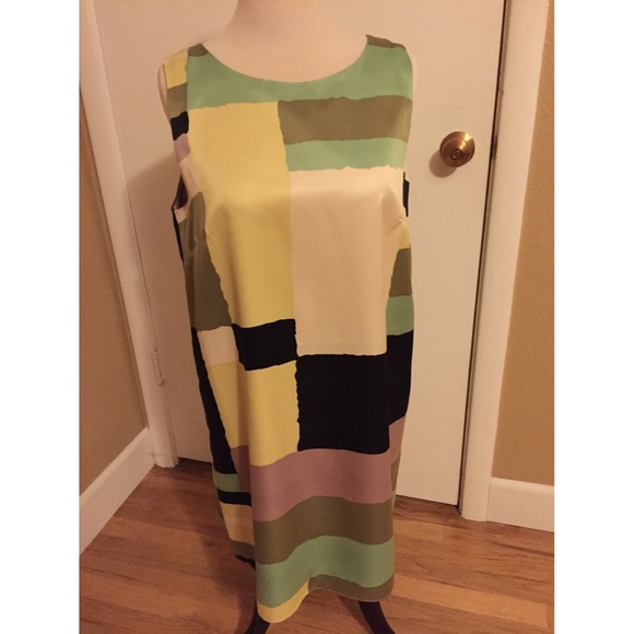 Anthropologie Color Block Dress