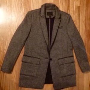 Banana Republic Grey Boyfriend Blazer