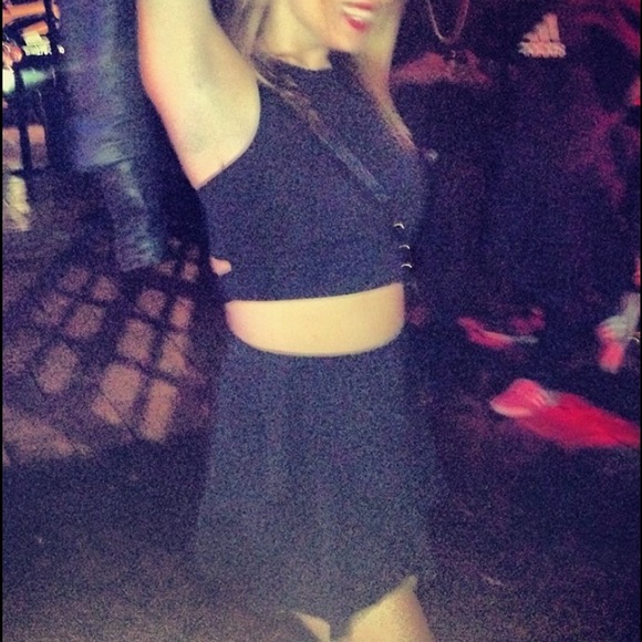 Topshop Lazer Crop Top