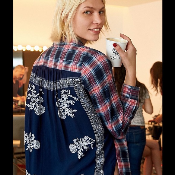 Free people bandana flannel