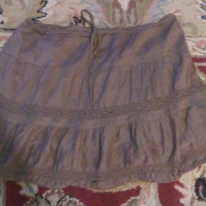 Chocolate brown skirt