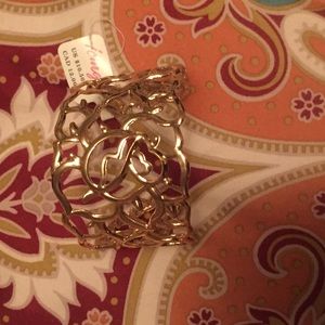Gold rose bangle