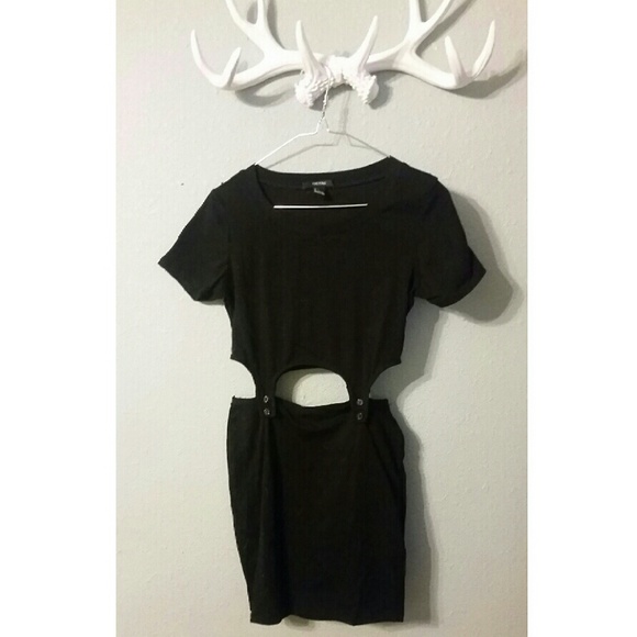 Black Cutout mini dress