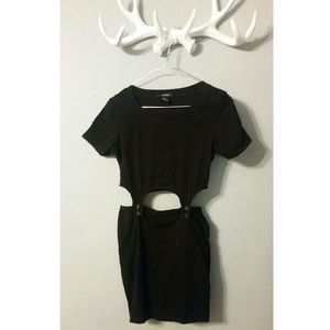 Black Cutout mini dress