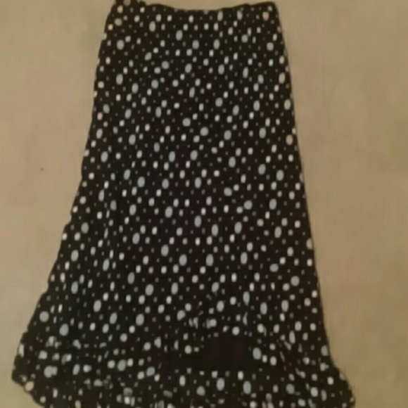 Poka dot skirt