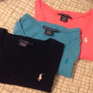 3 Ralph Lauren Sport VNecks
