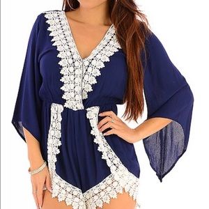 Cute blue romper