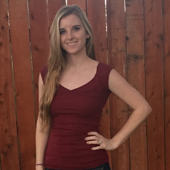 Wet Seal Maroon Blouse