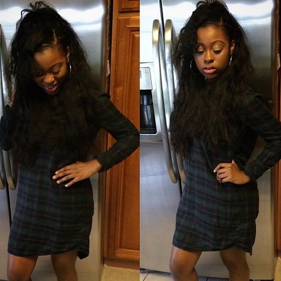 Gap Plaid T-Shirt Dress