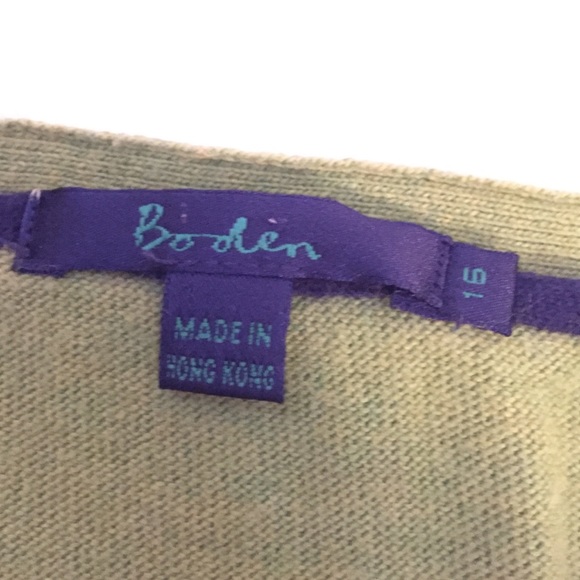 Green Boden V-Neck Sweater - Picture 2 of 2