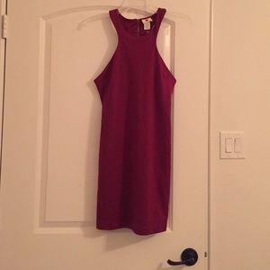 Dark red dress