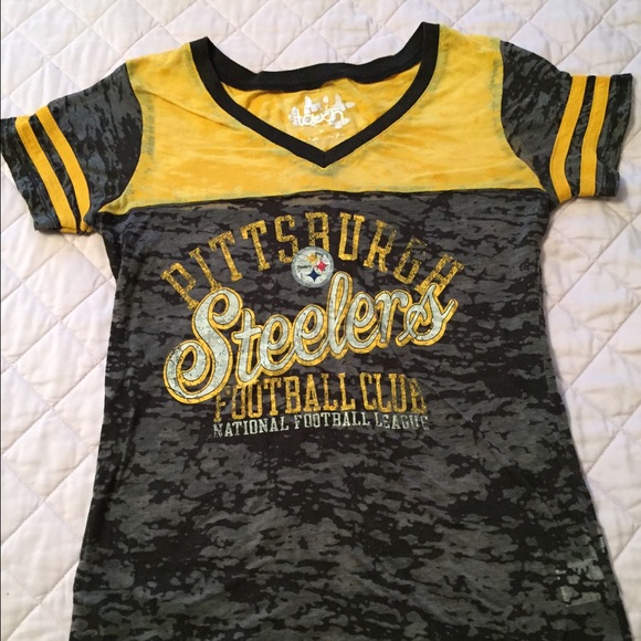 Women's Pittsburgh Steelers burnout tee medium