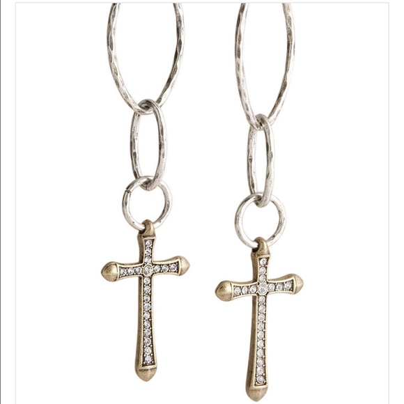 Lucky Brand Cross earrings