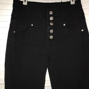 Black high waisted jeans