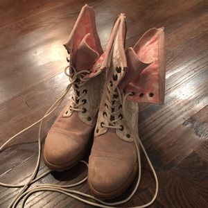 Roxy lace combat boot