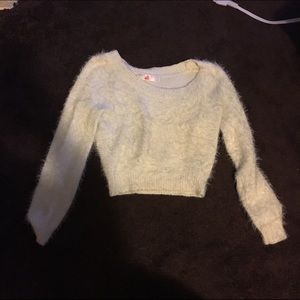 American apparel furry cropped top