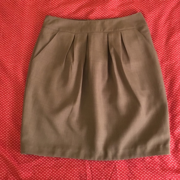 Taupe mini skirt