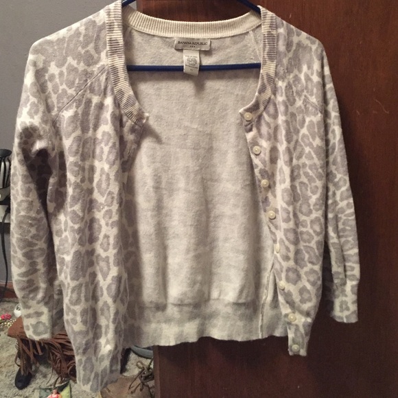 Leopard print cardigan