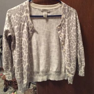 Leopard print cardigan
