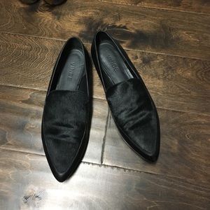Calf hair Vince flats