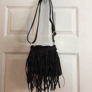 Charlotte Russe black Fringe Purse