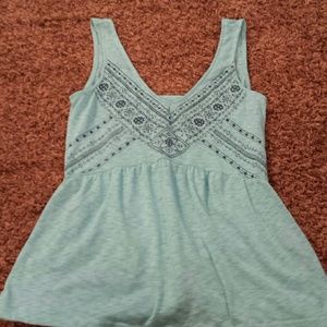 Buckle Blue Tank Top | size M